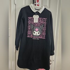 Sanrio Kuromi Black Dress with Pink and White Details - ZARA